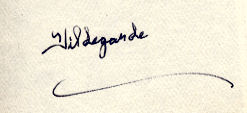 Hildegarde  Flanner signature