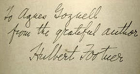 Hulbert  Footner signature