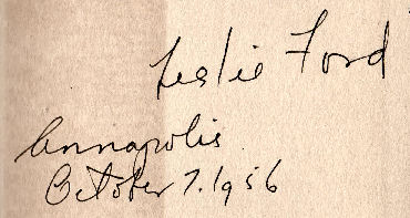 Leslie  Ford signature