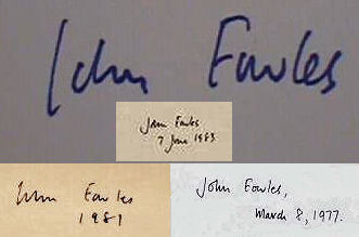 John  Fowles signature