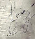 Connie  Francis signature