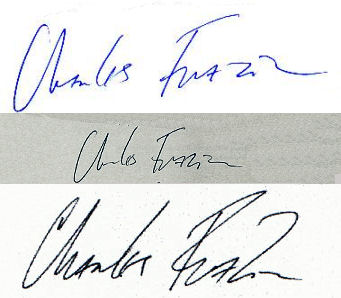 Charles  Frazier signature