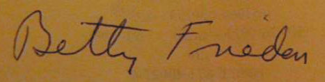 Betty  Friedan signature