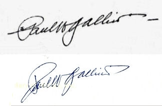Paul W.  Gallico signature