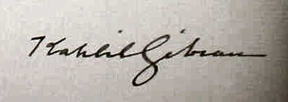 Khalil  Gibran signature