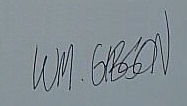 William  Gibson signature