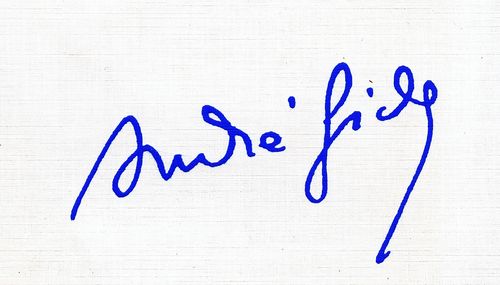 Andre Gide signature