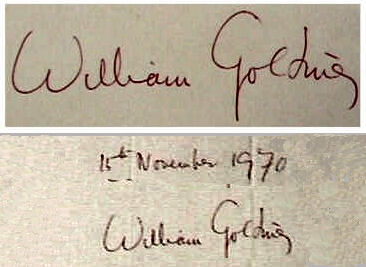 William  Golding signature