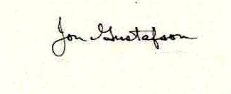 Jon  Gustafson signature