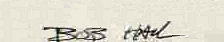 Bob  Hall signature