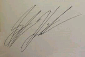 Steve  Hamilton signature