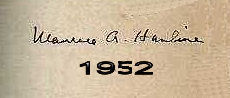 Maurice A.  Hanline signature