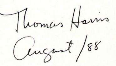 Thomas  Harris signature