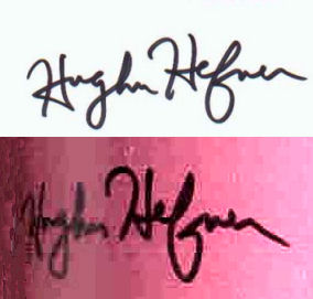 Hugh  Hefner signature