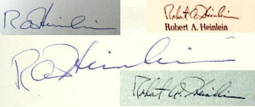 Robert  Heinlein signature