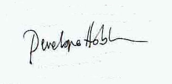 Penelope  Hobhouse signature