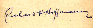 Richard H.  Hoffmann signature