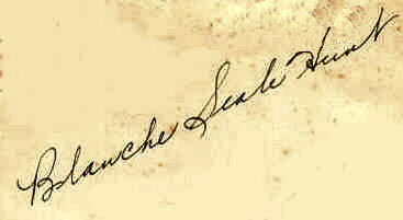 Blanche Seale Hunt signature
