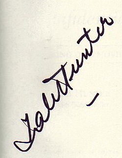 Tab  Hunter signature