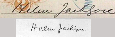 Helen Hunt Jackson signature