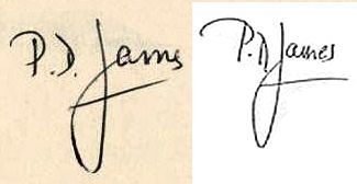P. D.  James signature