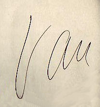 Van  Johnson signature