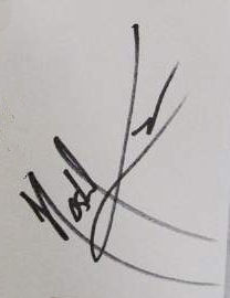 Moshe  Kasher signature