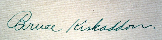 Bruce  Kiskaddon signature
