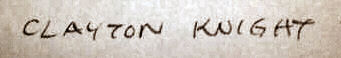 Clayton  Knight signature