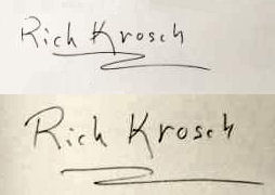 Rich  Krosch signature
