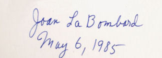 Joan  LaBombard signature