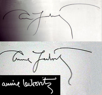 Annie  Leibowitz signature