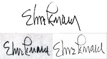 Elmore  Leonard signature