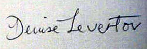 Denise  Levertov signature