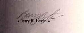 Barry R.  Levin signature