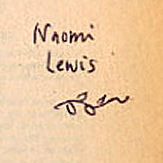 Naomi  Lewis signature