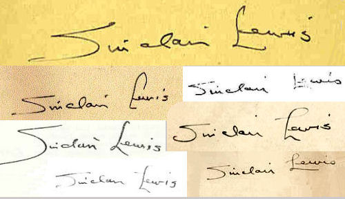 Sinclair  Lewis signature