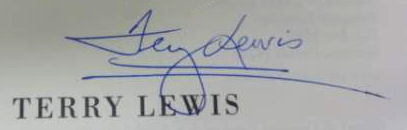 Terry  Lewis signature