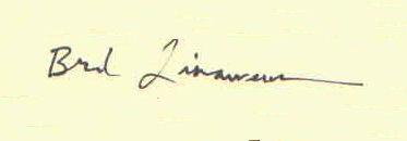 Brad  Linaweaver signature