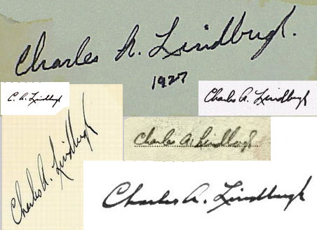 Charles  Lindbergh signature