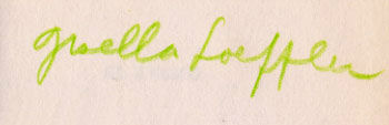 Gisella  Loeffler signature