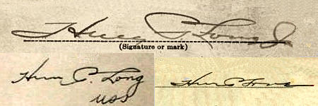 Huey P.  Long signature
