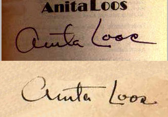 Anita  Loos signature
