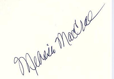 Melissa  MacCrae signature