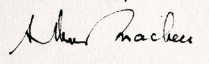 Arthur  Machen signature