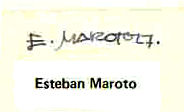 Esteban  Maroto signature