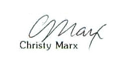 Christy  Marx signature