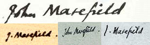 John  Masefield signature