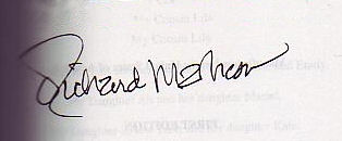 Richard Burton  Matheson signature