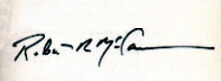 Robert R.  McCammon signature